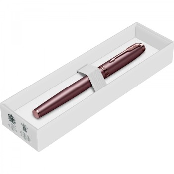 Ручка перьевая Parker IM Monochrome F328, Burgundy PVD (Перо M)